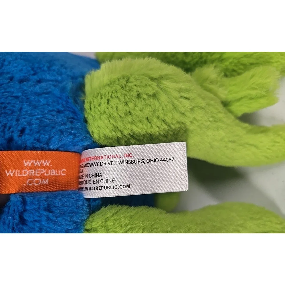 Wild Republic Monsterkins Muck Halloween Sea Creature Blue Stuffed Plush 12